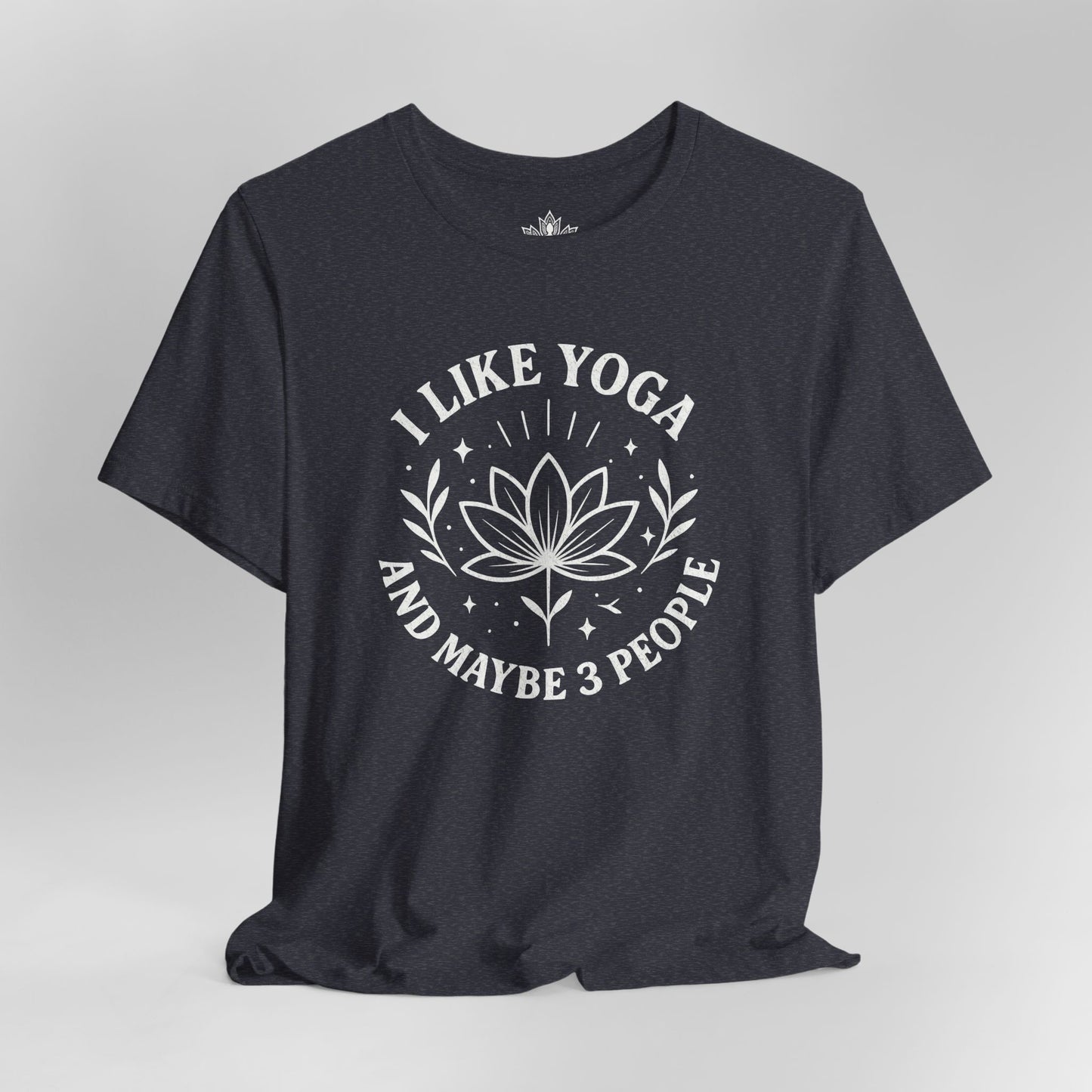 I Like Yoga & Maybe 3 People – Lotus Graphic Tee