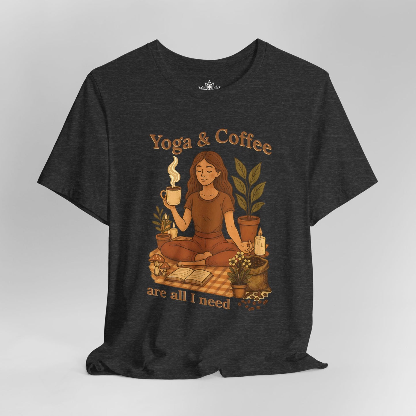 Yoga & Coffee – Cozy Morning Tee