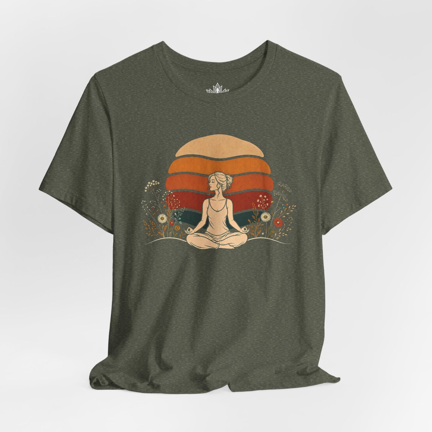 Retro Sunset Meditation Tee