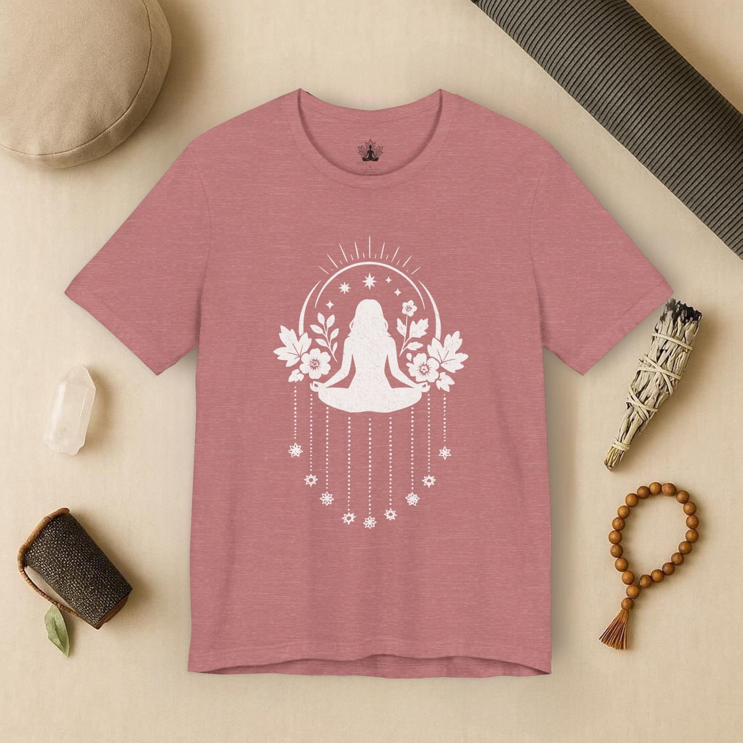 Mystic Meditation – Floral Dreamcatcher Tee