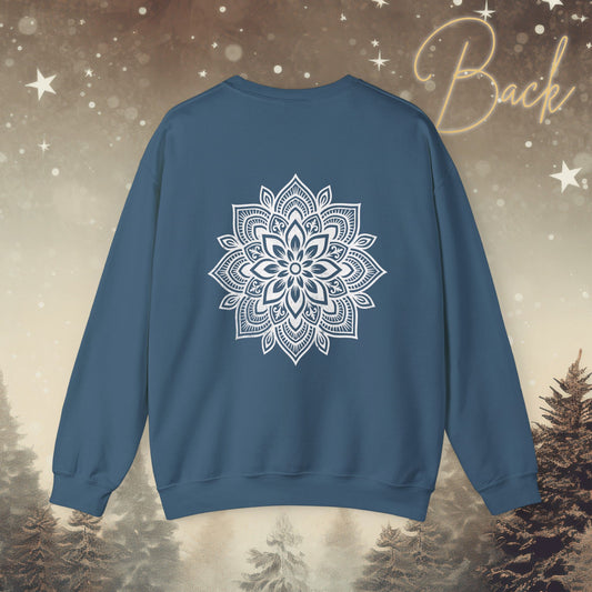 Cozy Breathe Sweatshirt - Mandala Back Print