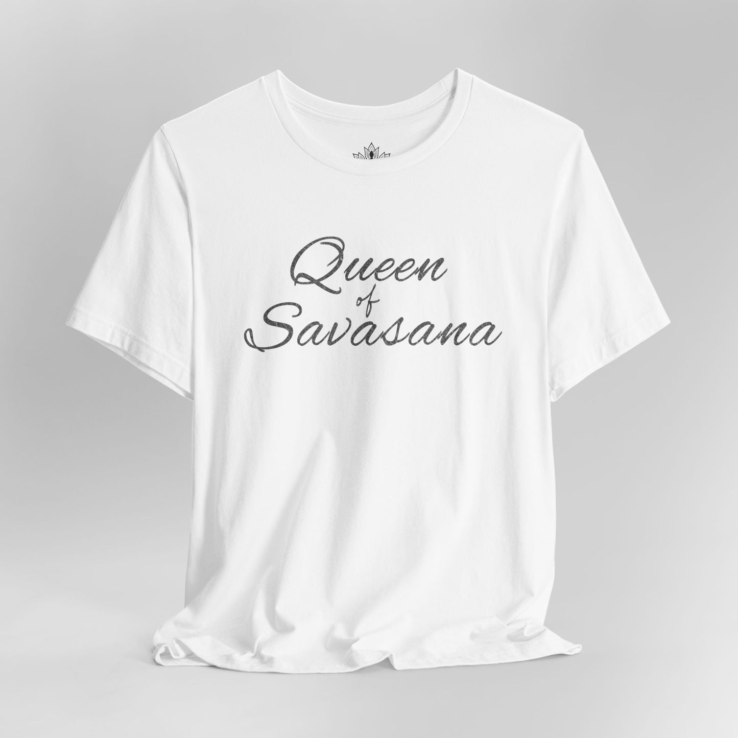 Queen of Savasana Luxe – Classic Yoga Minimalist Tee