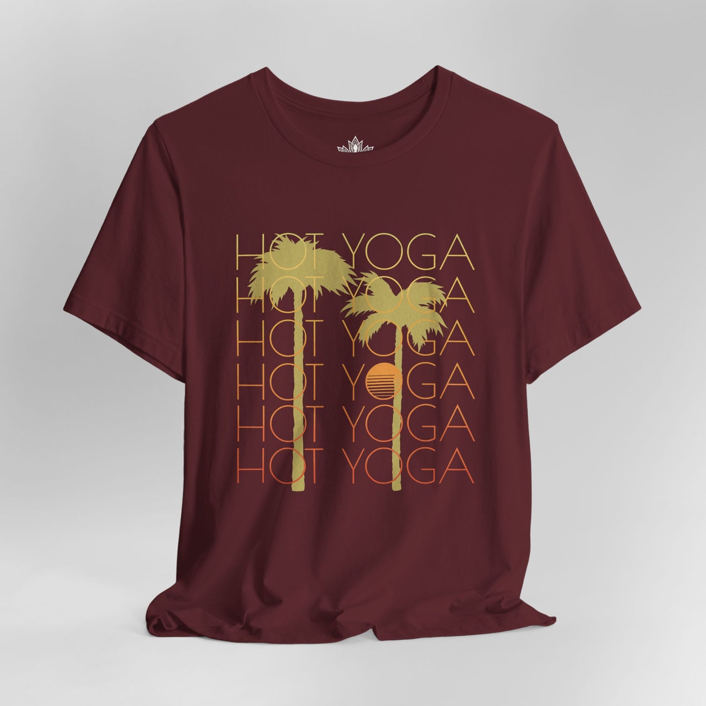 Hot Yoga Vibes - Palm Sunset Tee