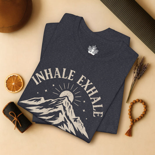 Inhale Exhale Repeat - Mountain Peace Tee