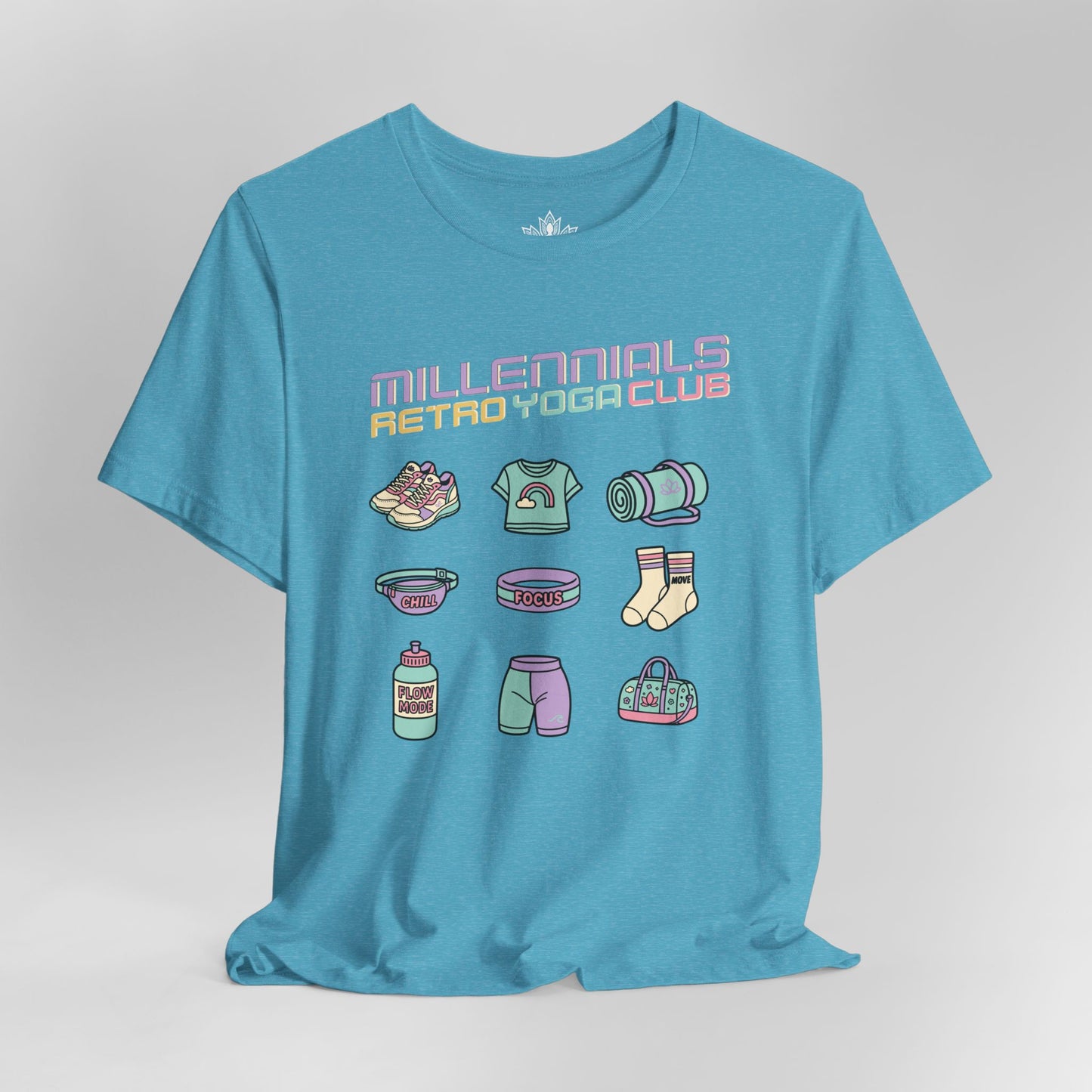 Millennials Club – Retro Yoga Essentials Tee