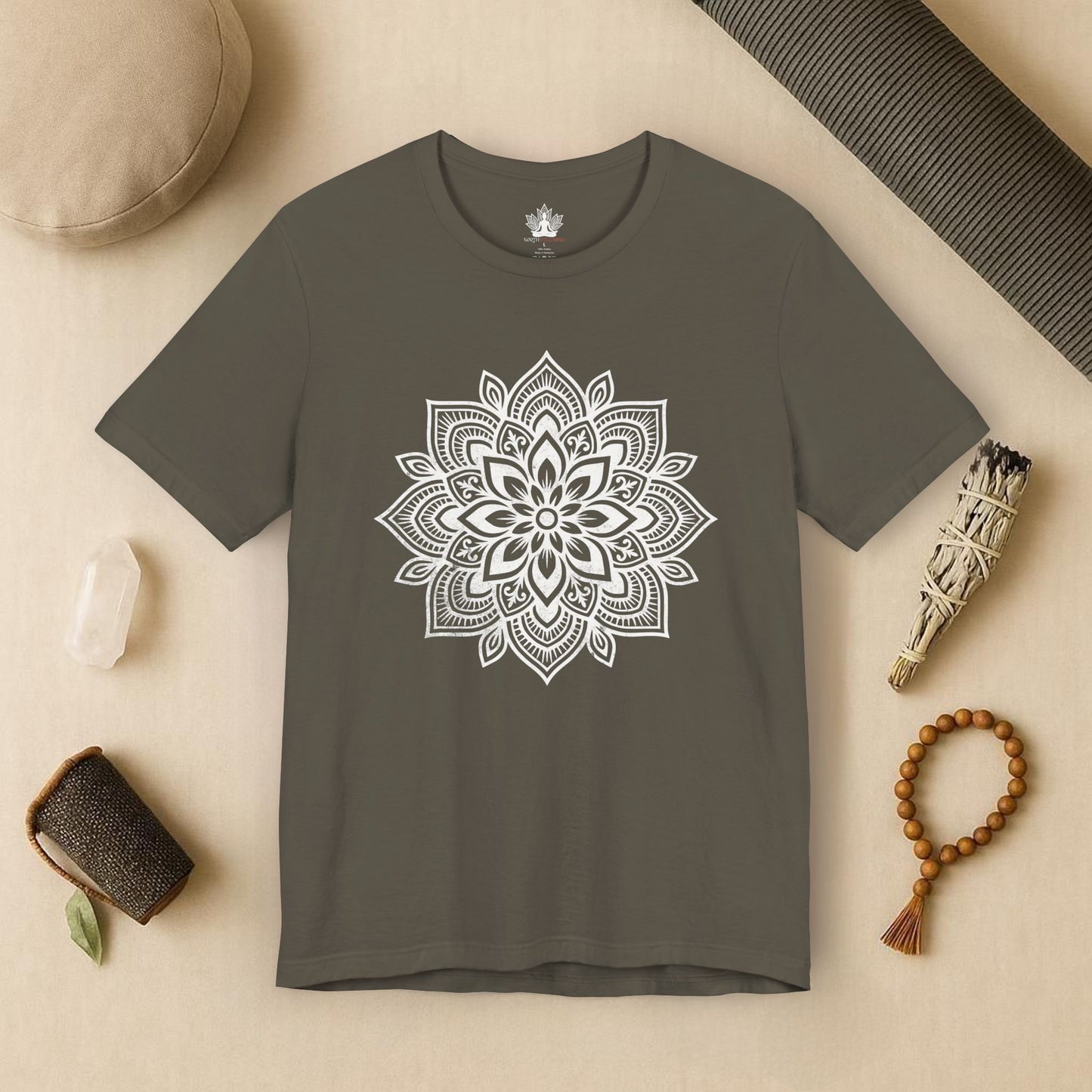 Spiritual Boho Mandala - Yoga Sacred Geometry Tee