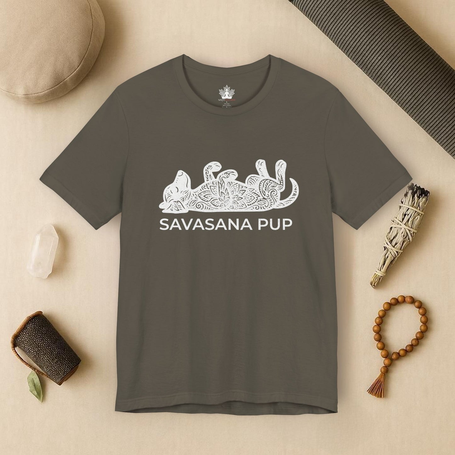 Chill Mandala Dog - Savasana Pup Tee