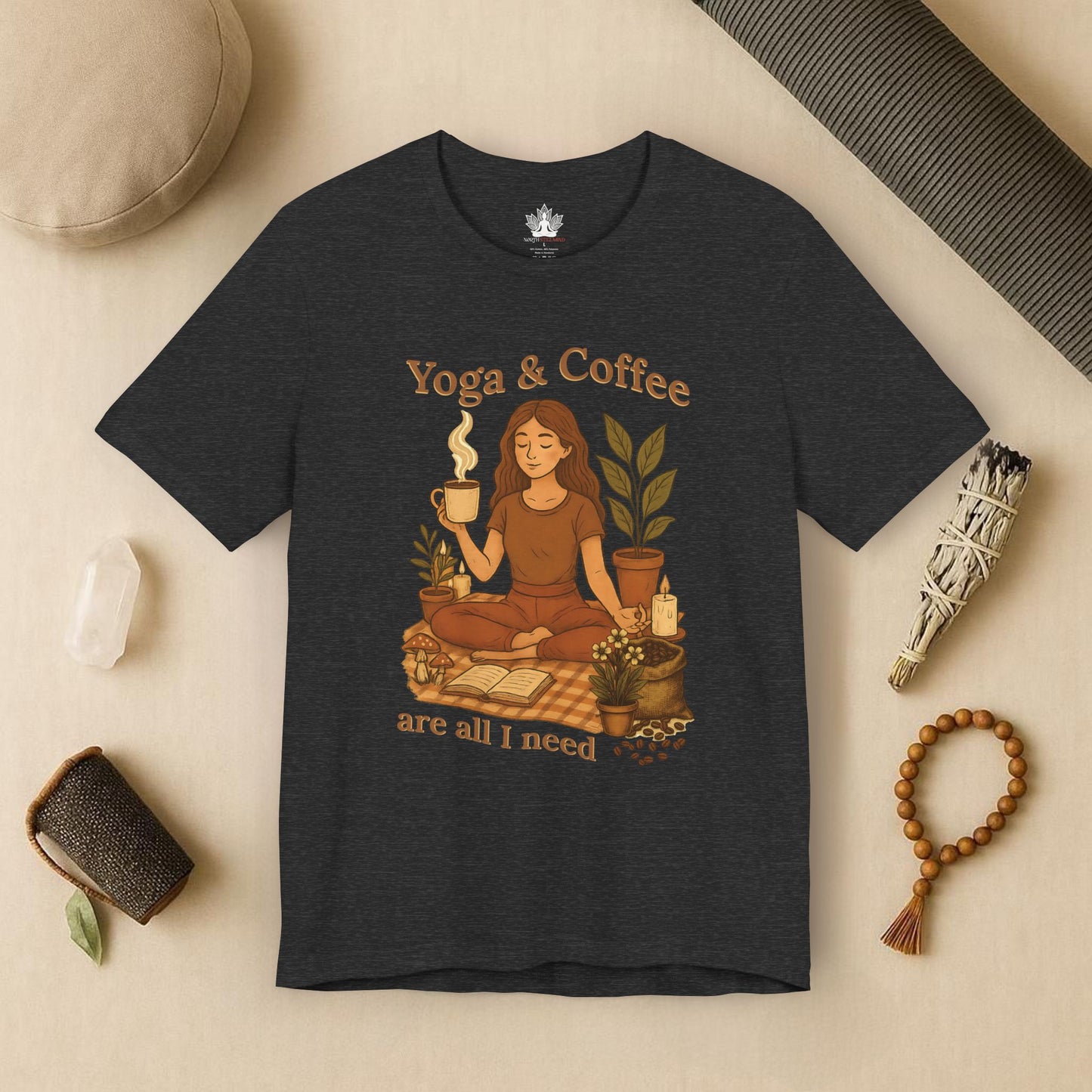 Yoga & Coffee – Cozy Morning Tee