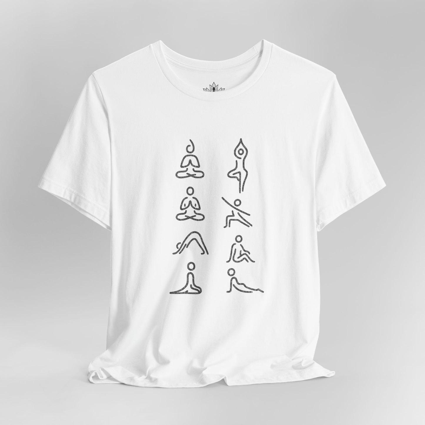 Minimalist Yoga Poses Tee – Mindful Line Art