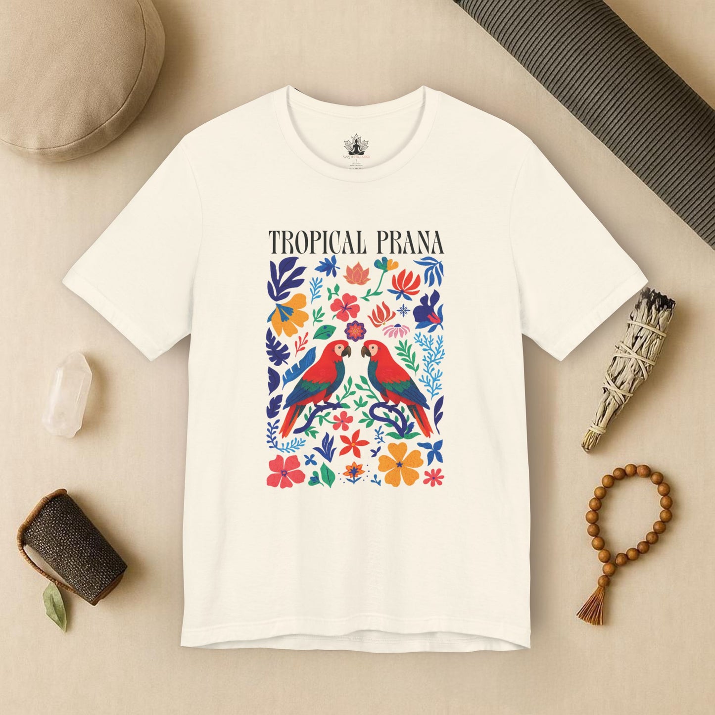 Tropical Prana – Colorful Yoga Tee