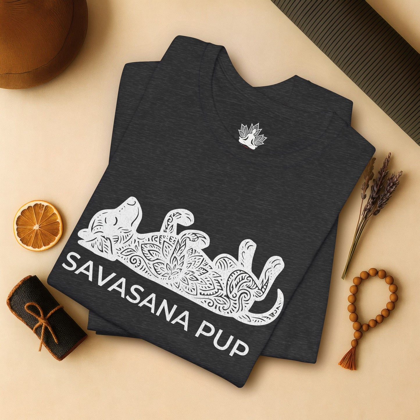 Chill Mandala Dog - Savasana Pup Tee