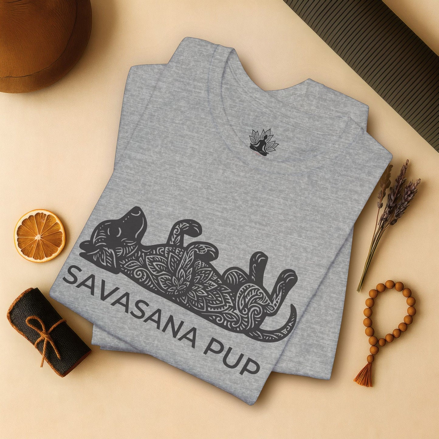 Chill Mandala Dog - Savasana Pup Tee