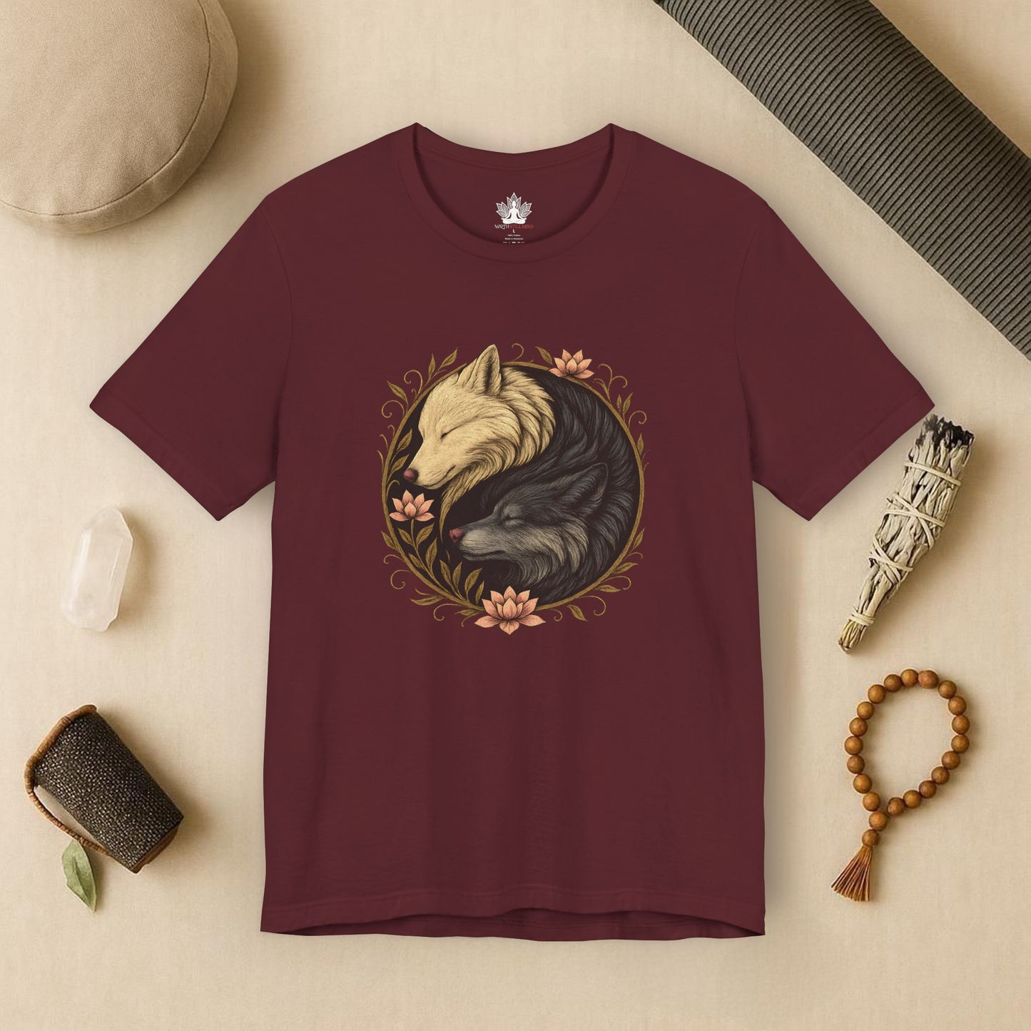 Yin Yang Wolves - Spiritual Balance Tee