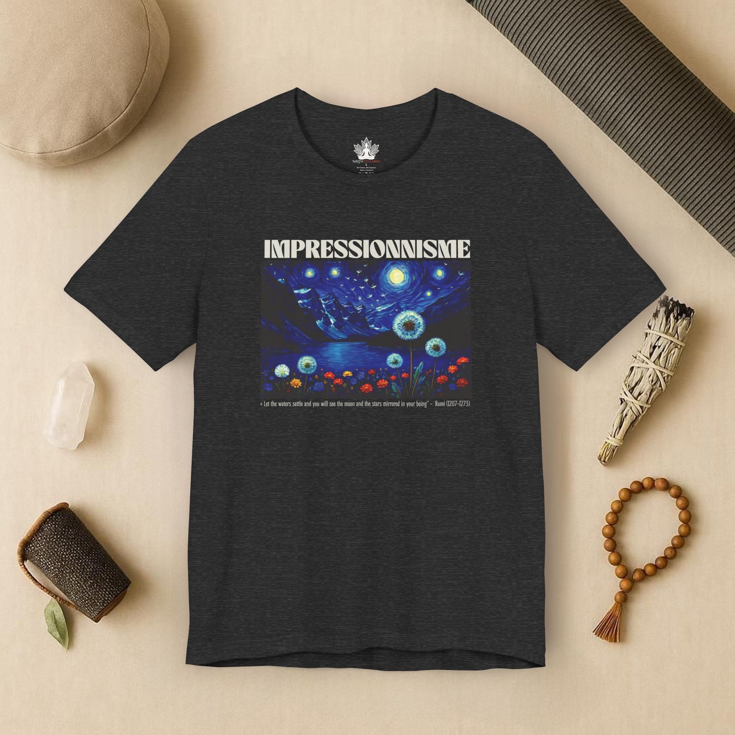 Lake Louise Moon & Mountains – Van Gogh Inspired Tee