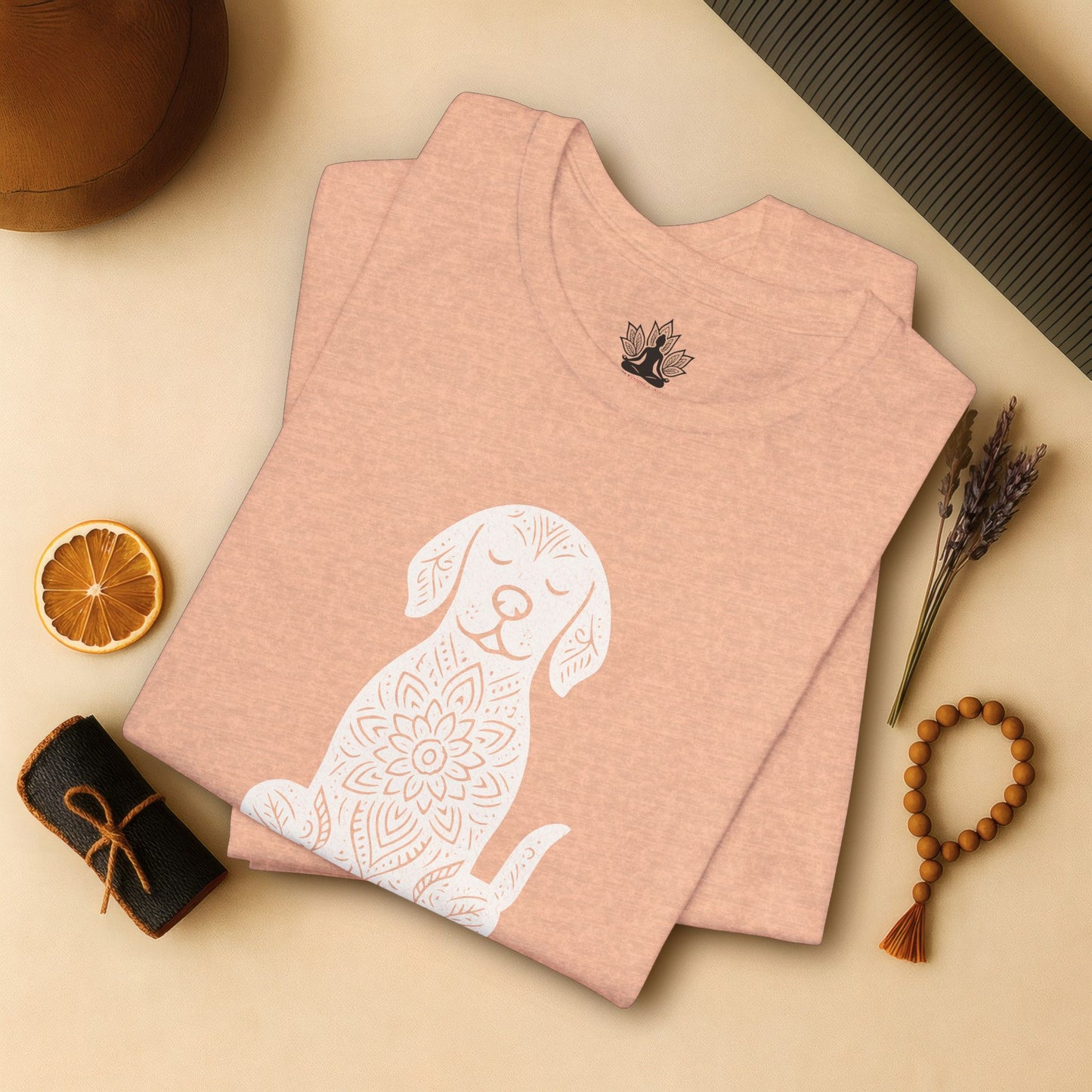 Calm Dog - Mandala Namaste Tee