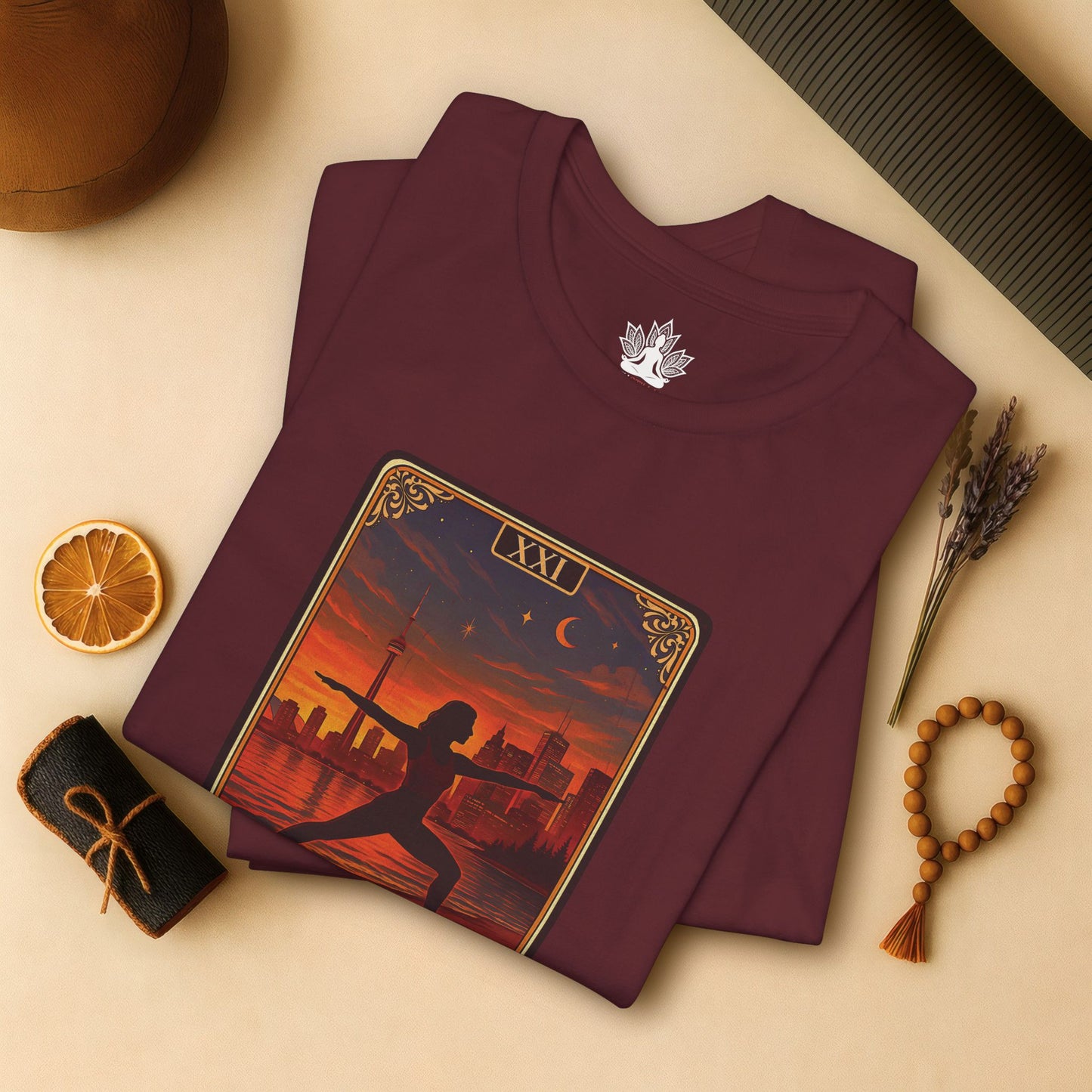 Toronto Warrior Pose – Tarot Card Yoga Tee