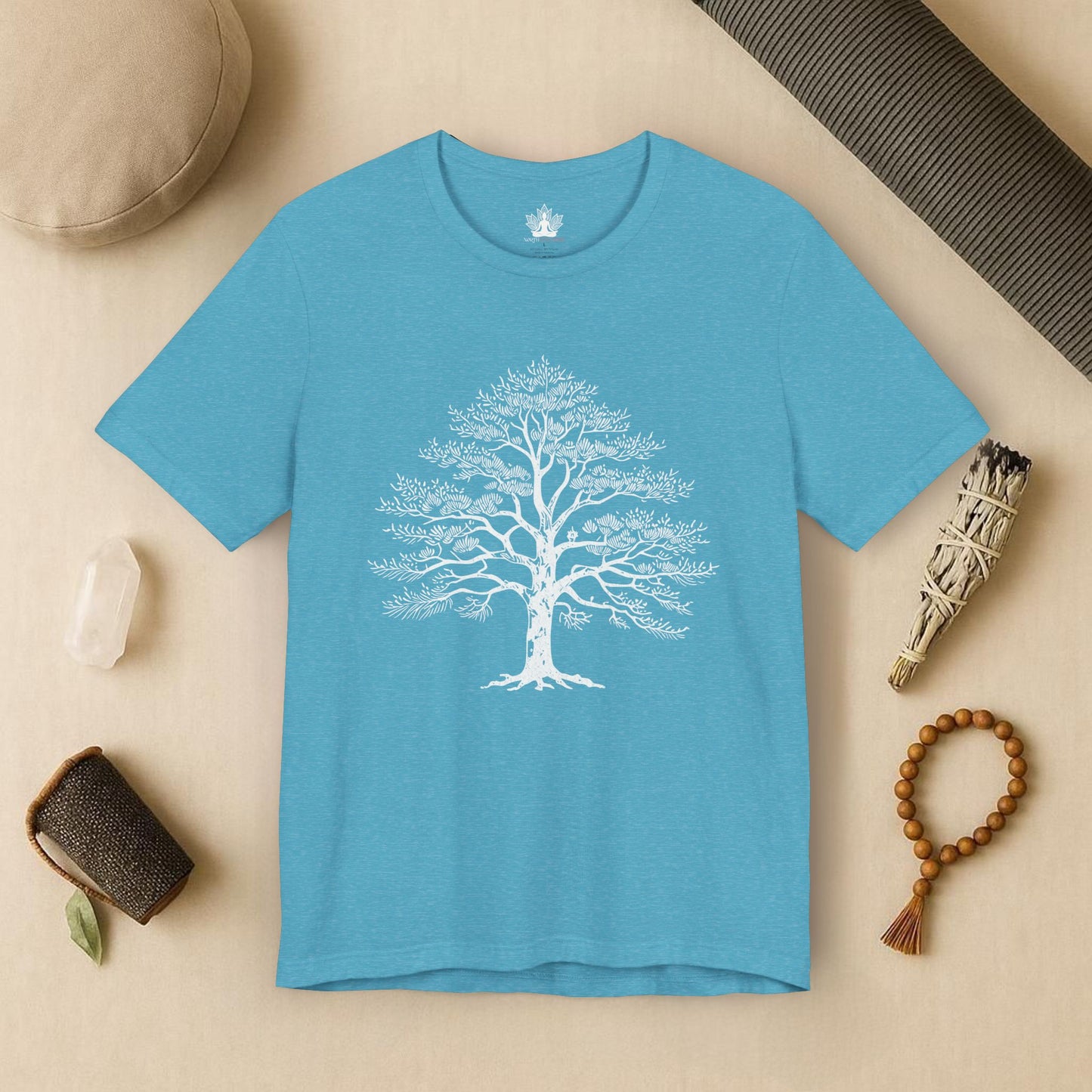 Sacred Tree of Life T-Shirt – Yoga Nature Minimalist Tee