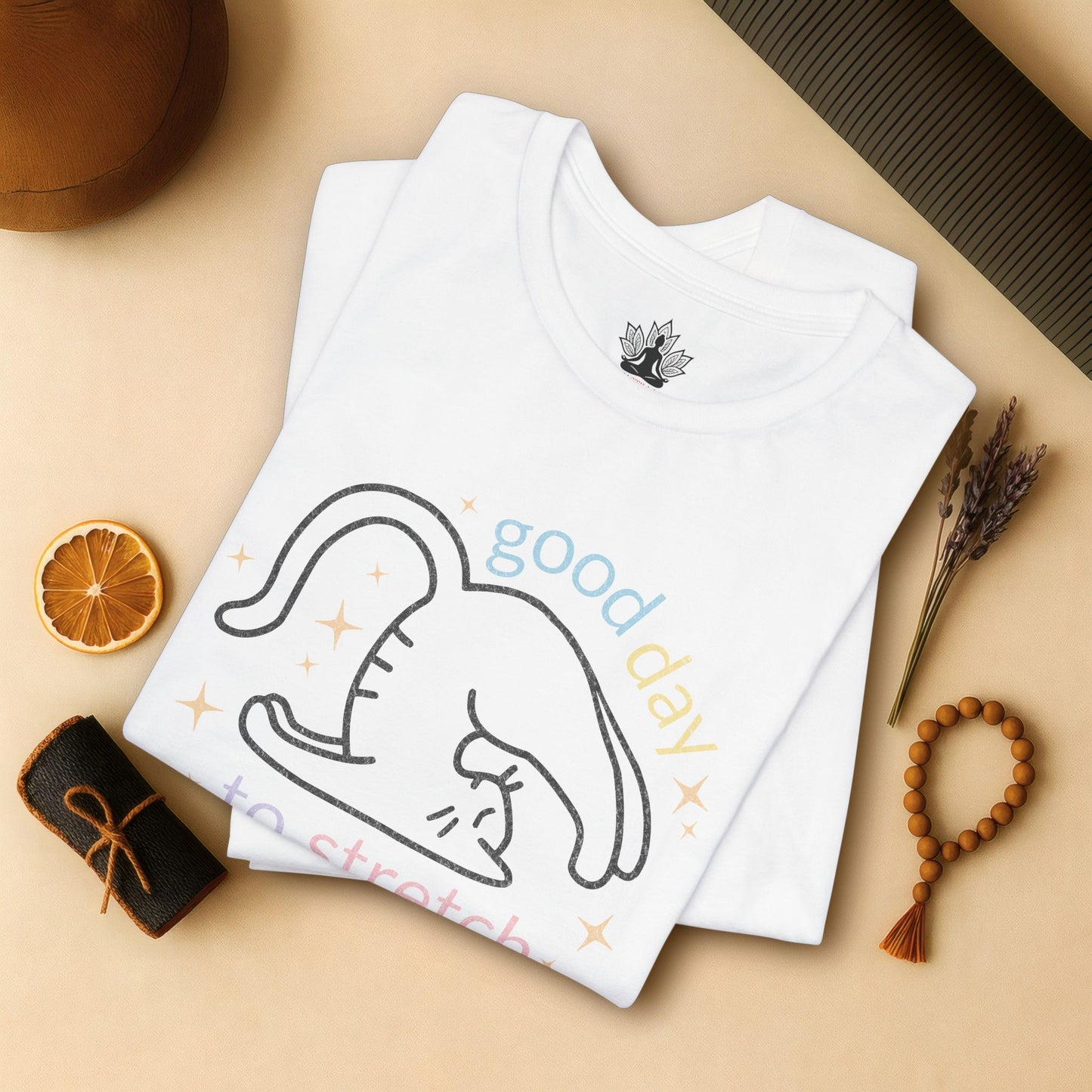 Cat Yoga “Good Day to Stretch” Tee