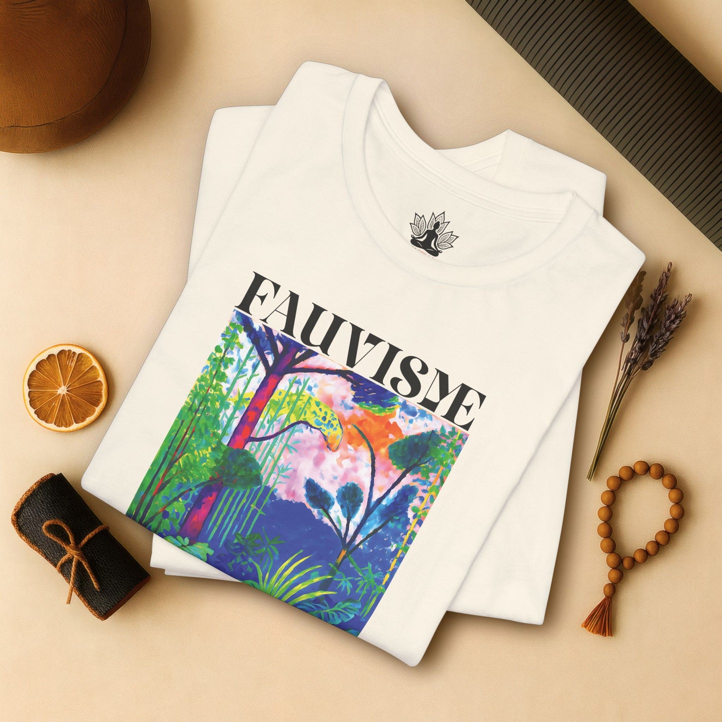 Peace in the Chaos – Fauvisme Lotus Tee