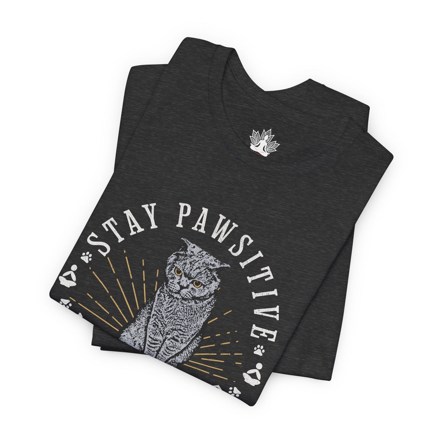 Stay Pawsitive Nameowste – Funny Cat Yoga Men Tee