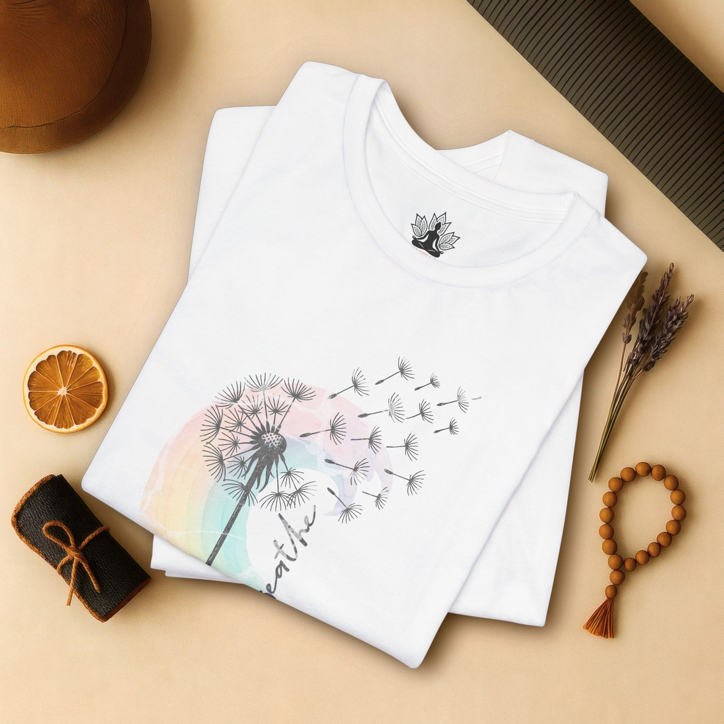 Dandelion Rainbow - Just Breathe Tee