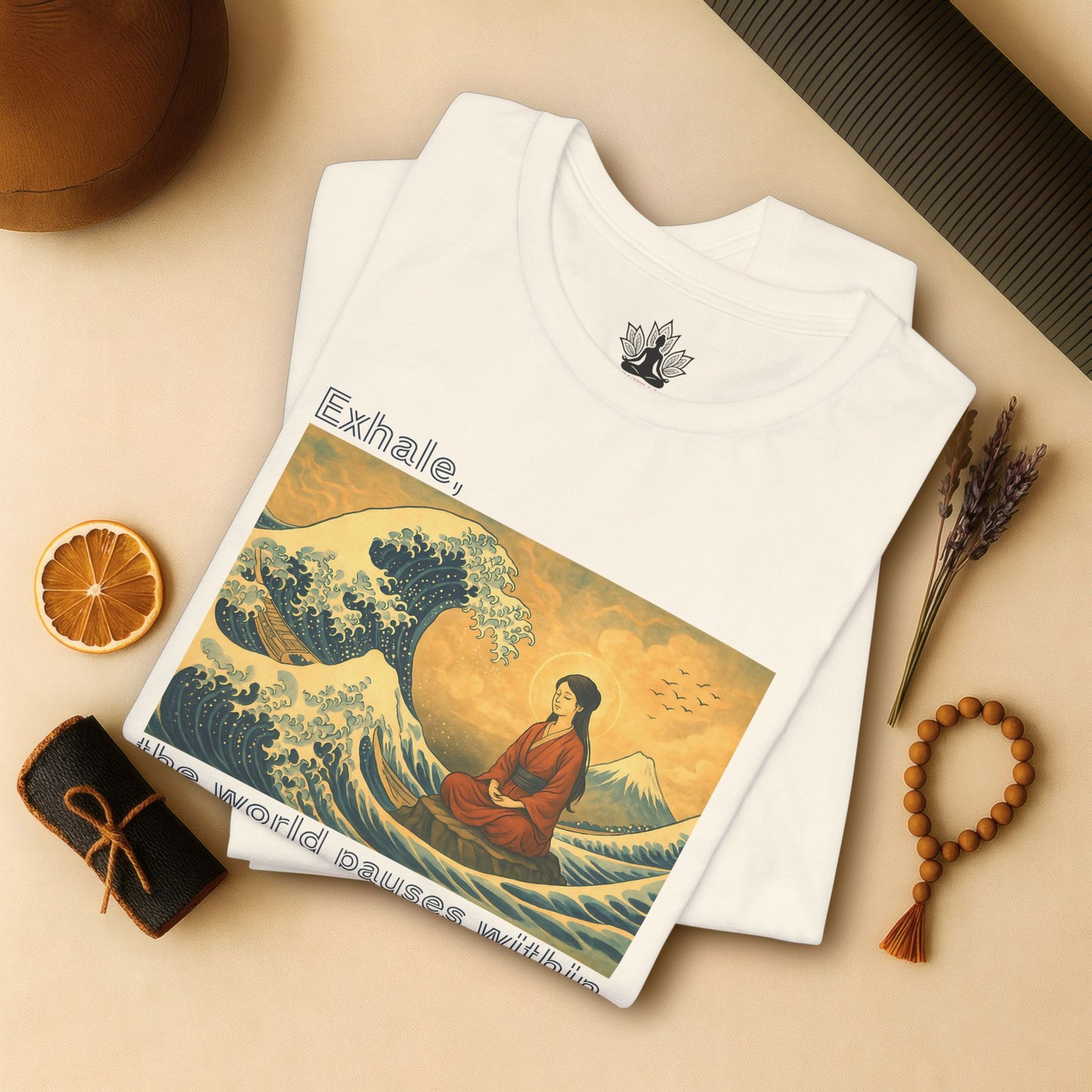 Exhale – Mindful Japanese Wave Tee