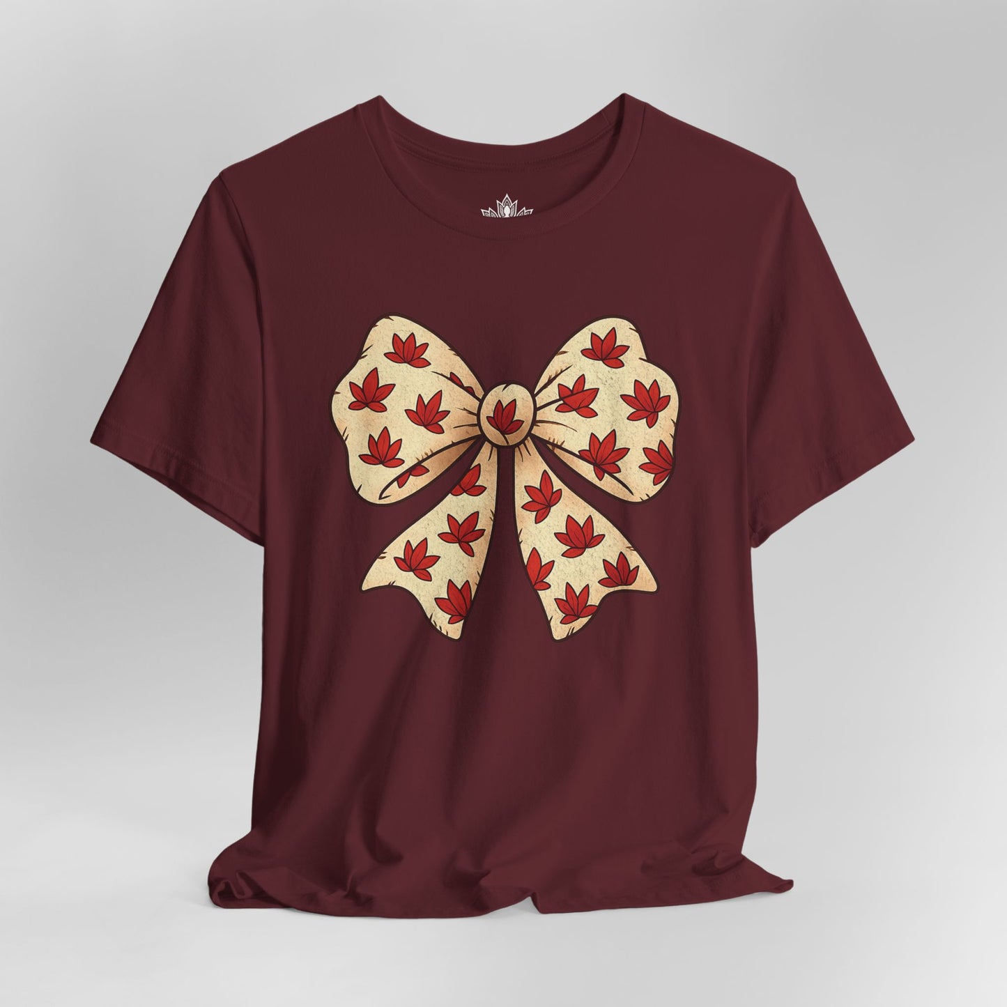 Lotus Cartoon Bow – Cozy Coquette Tee