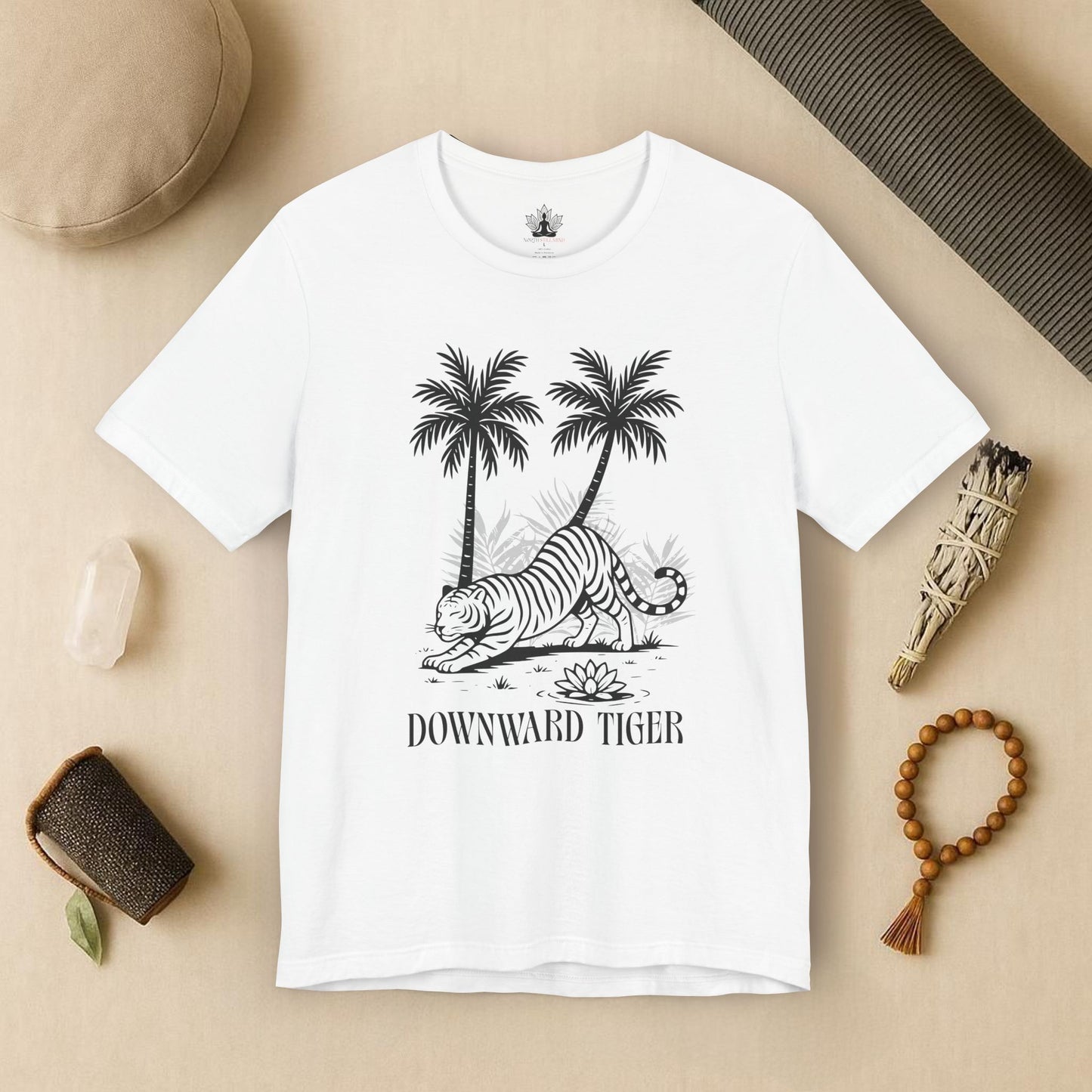 Downward Tiger – Funny Jungle Yoga Tee