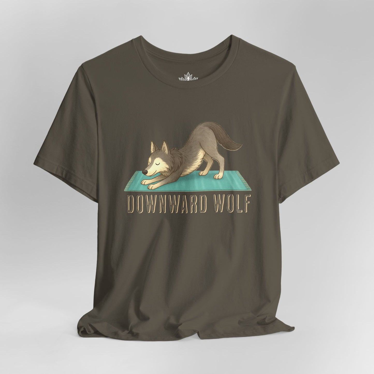 Downward Wolf – Funny Yoga Animal Tee