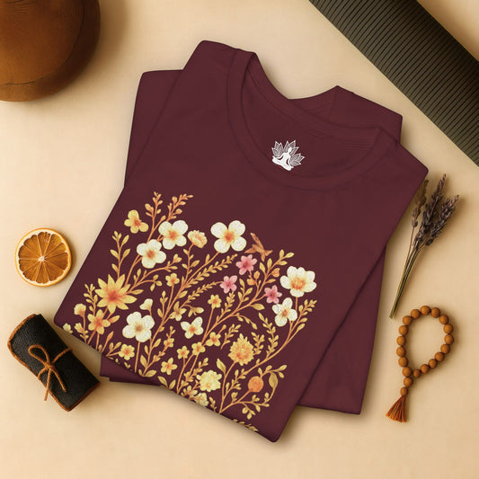 Let That Go – Floral Mindfulness Tee