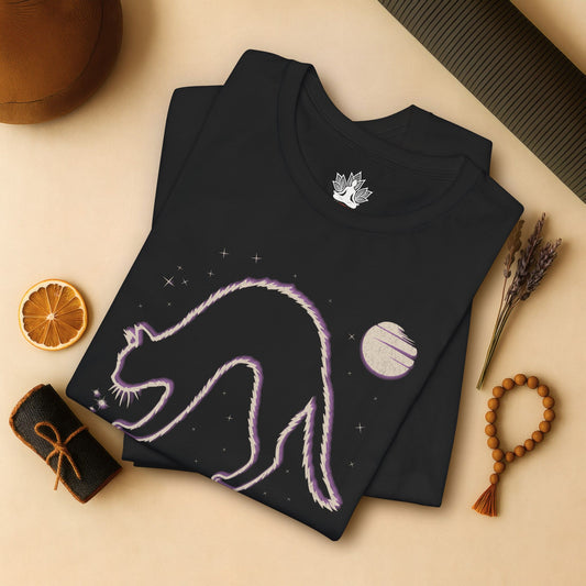 Cat Pose – Cosmic Stretch Tee