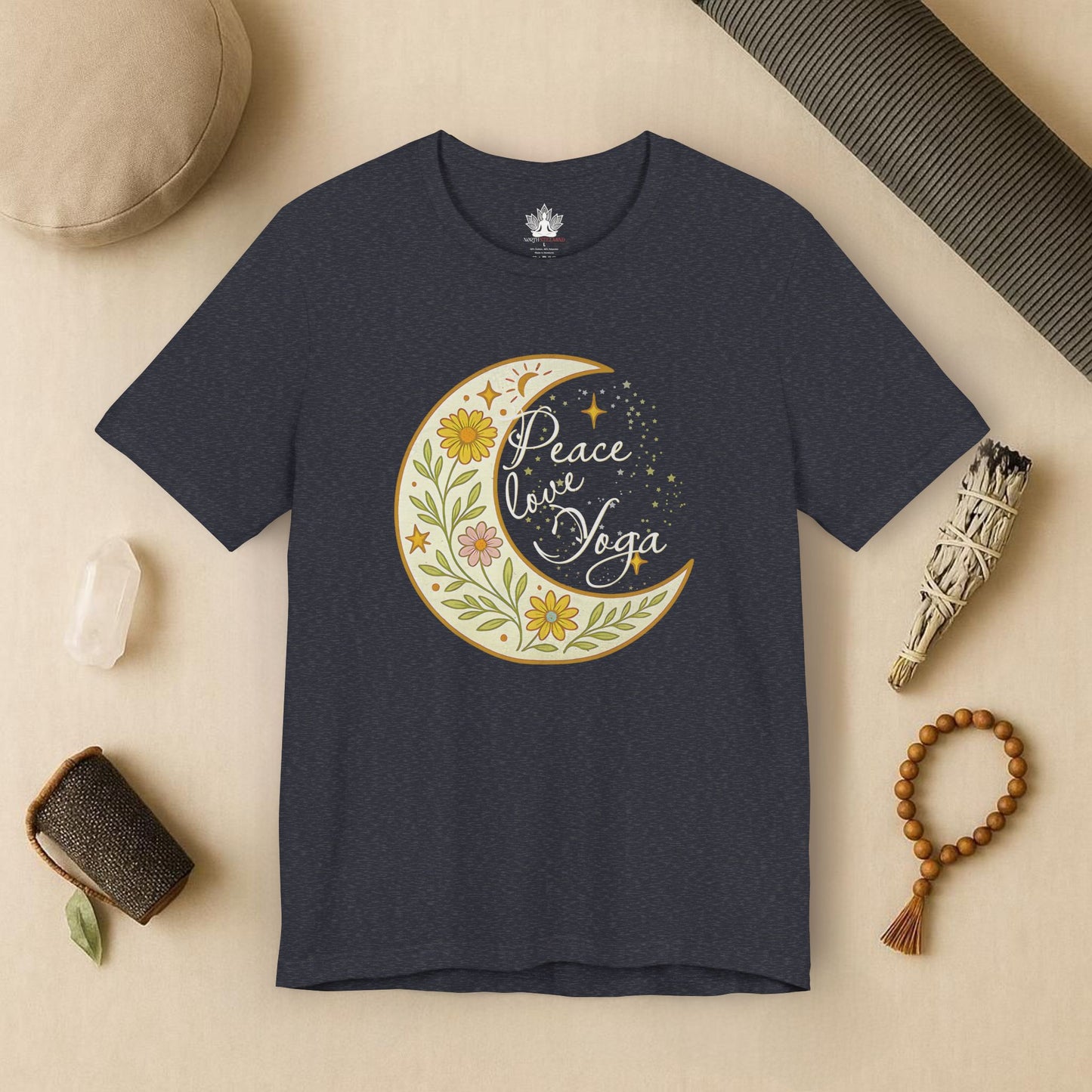 Moon Mandala – Peace Love Yoga Tee