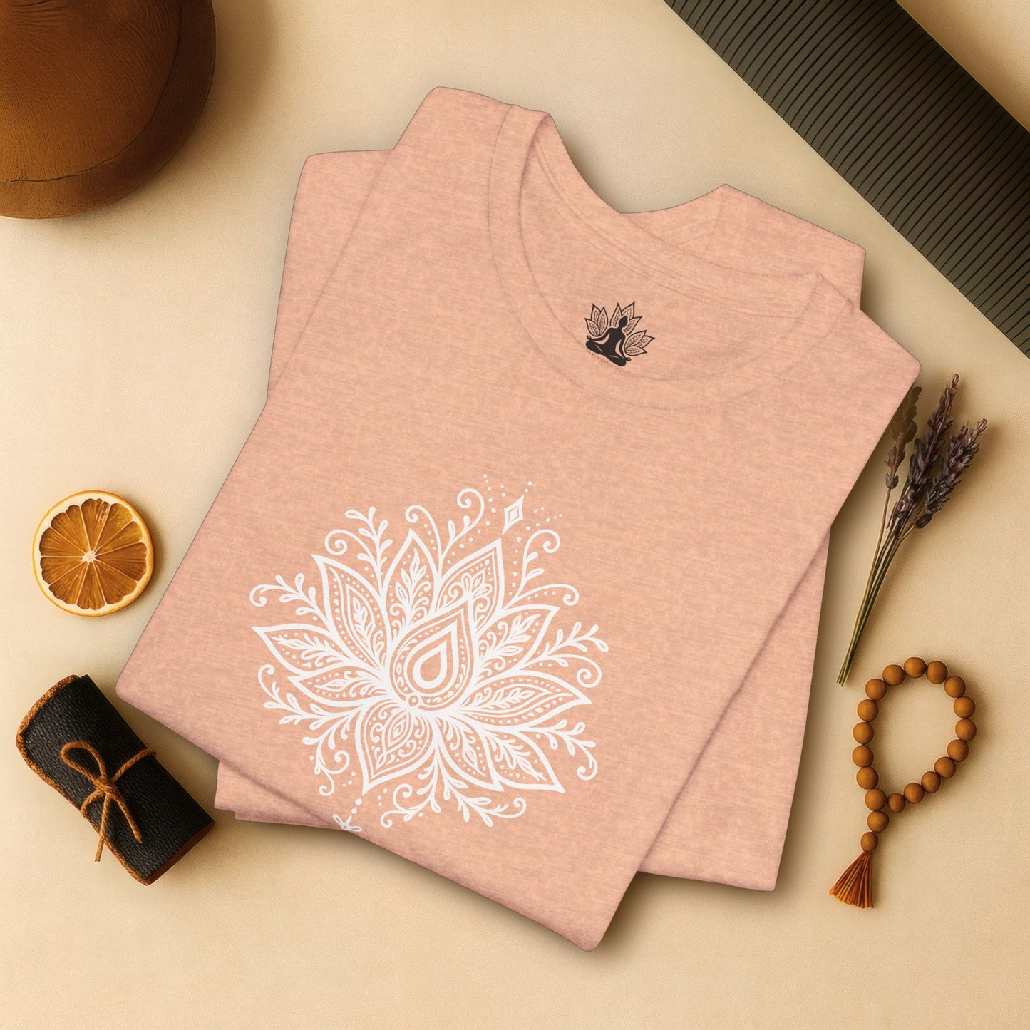 Breathe Lotus Mandala - Mindful Yoga Tee