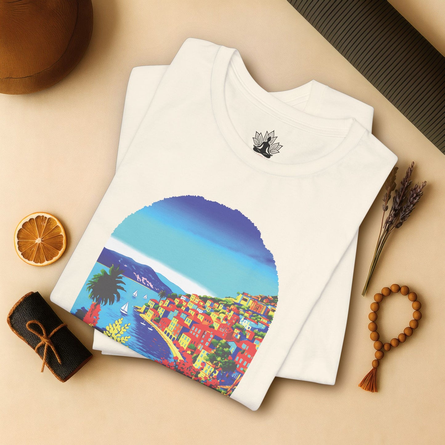 Namaste Riviera Sunset – Summer 25 Edition Tee