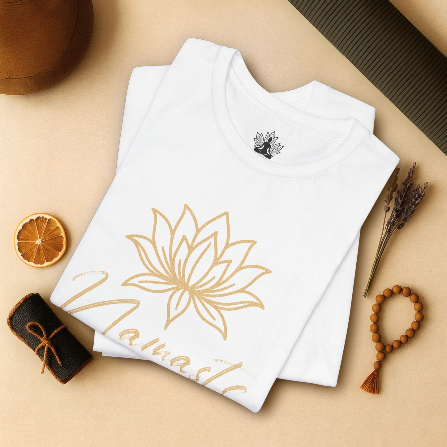 Namaste Lotus Tee – Yoga Minimalist