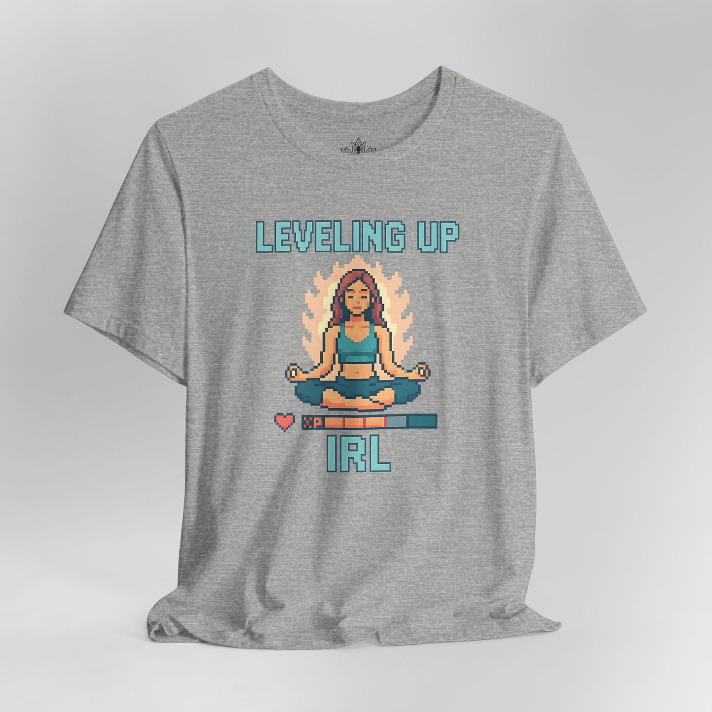 Leveling Up IRL – Pixel Yoga Tee