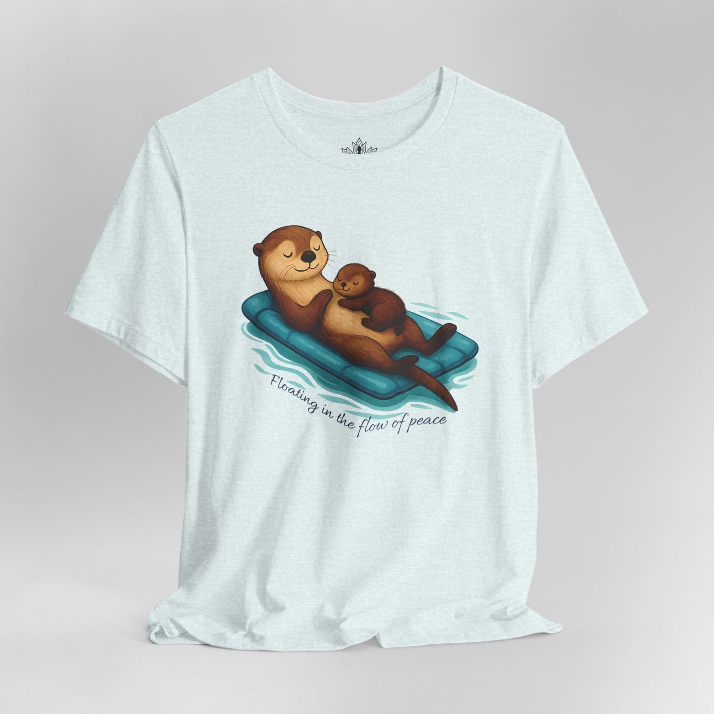 Floating Otters – Cute Zen Mama Tee