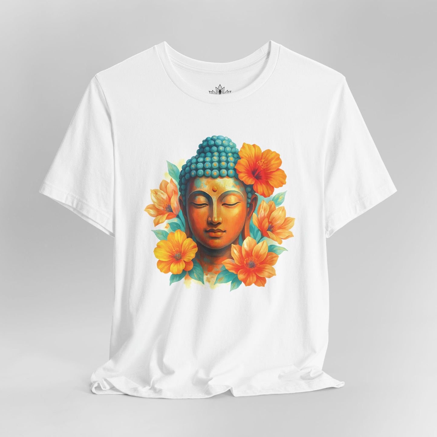 Buddha Glow – Floral Meditation Tee