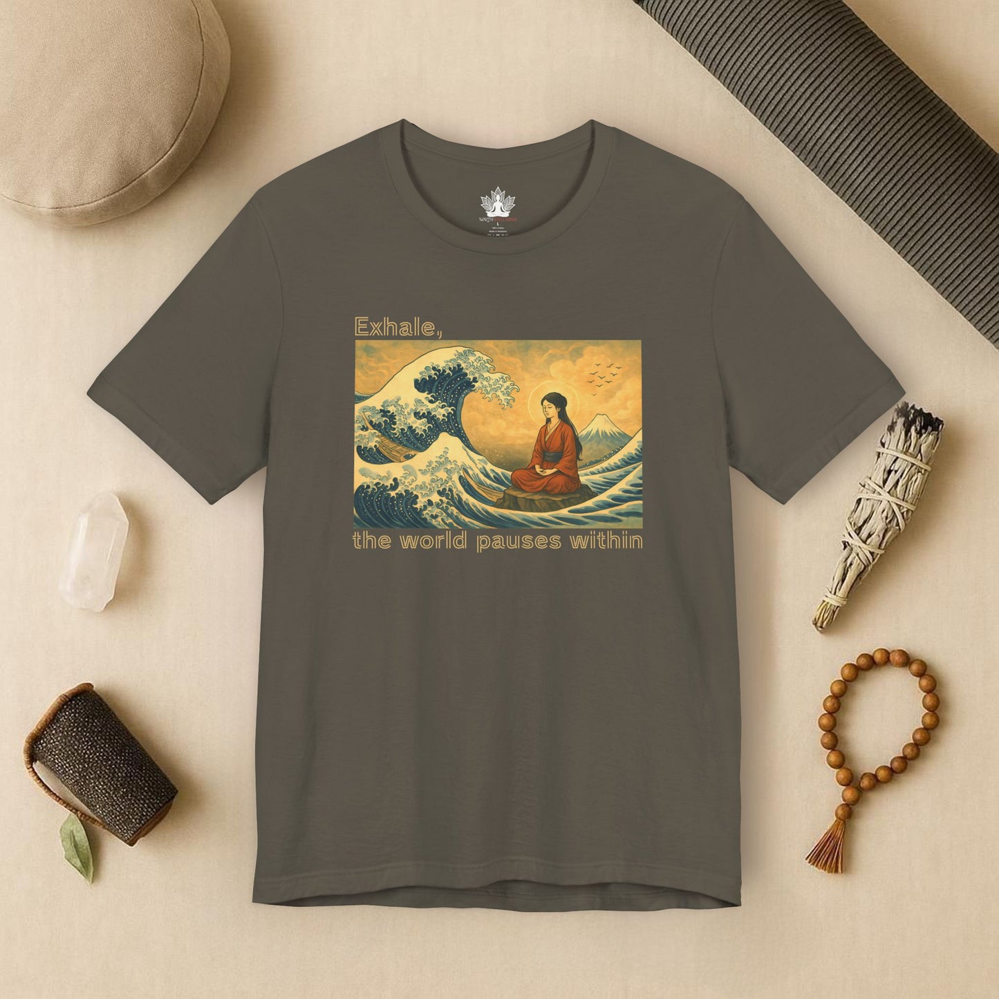 Exhale – Mindful Japanese Wave Tee