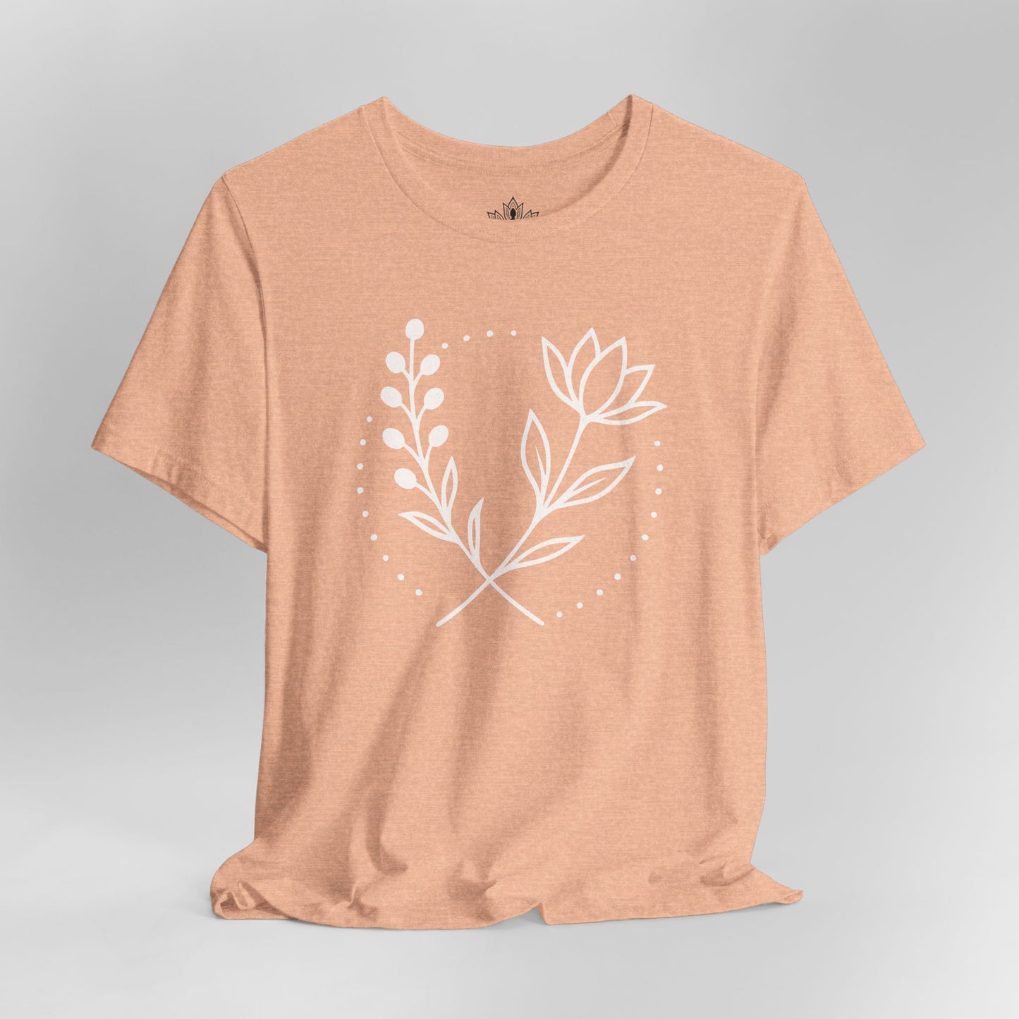 Bloom in Balance – Minimalist Yoga Tee