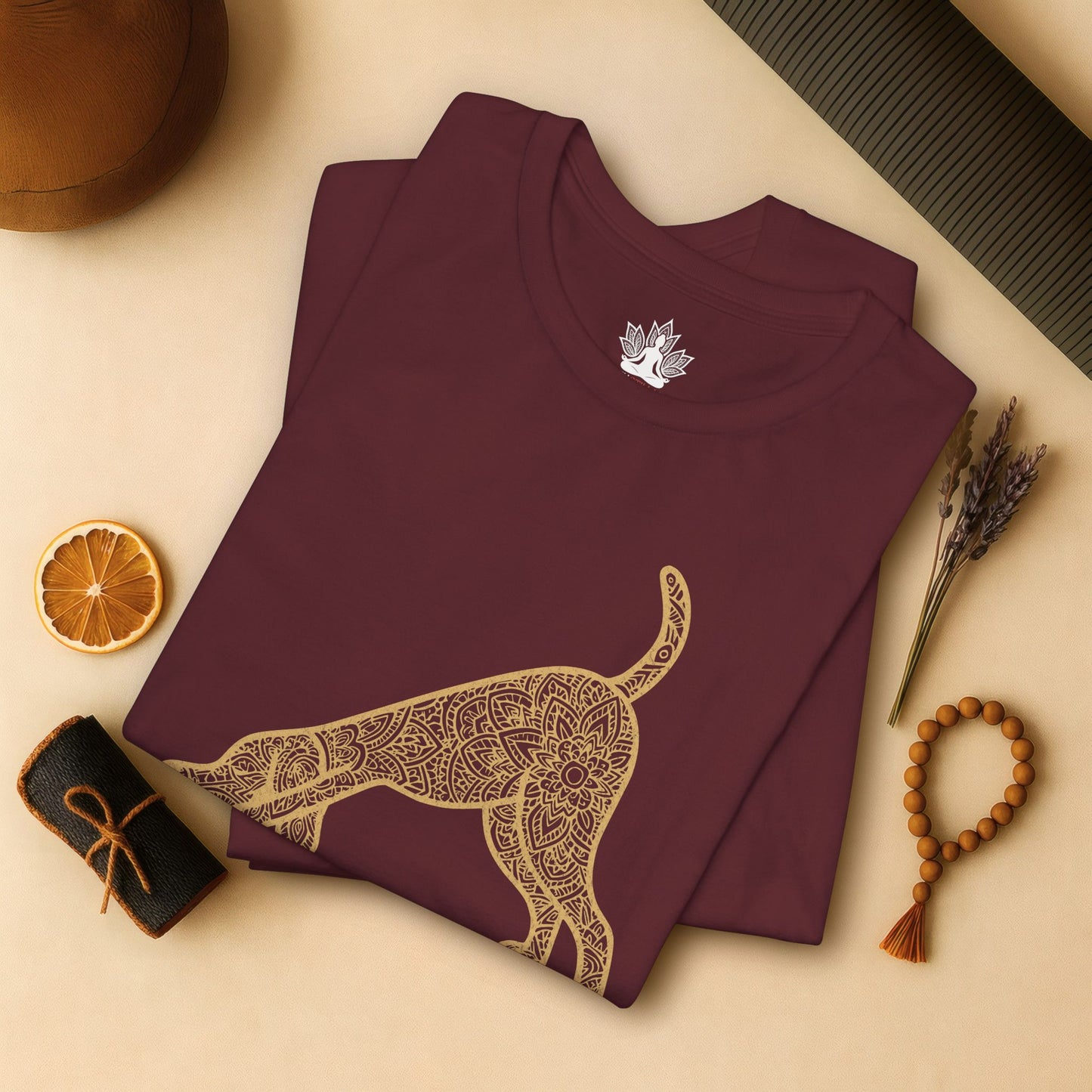 Downward Human – Mandala Dog Yoga Tee