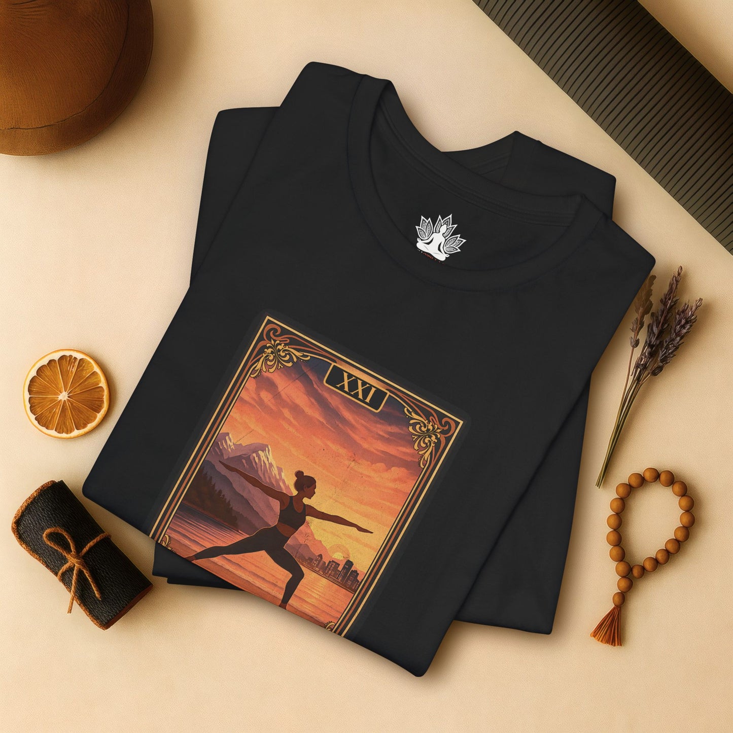 Vancouver Warrior Pose – Tarot Card Yoga Tee