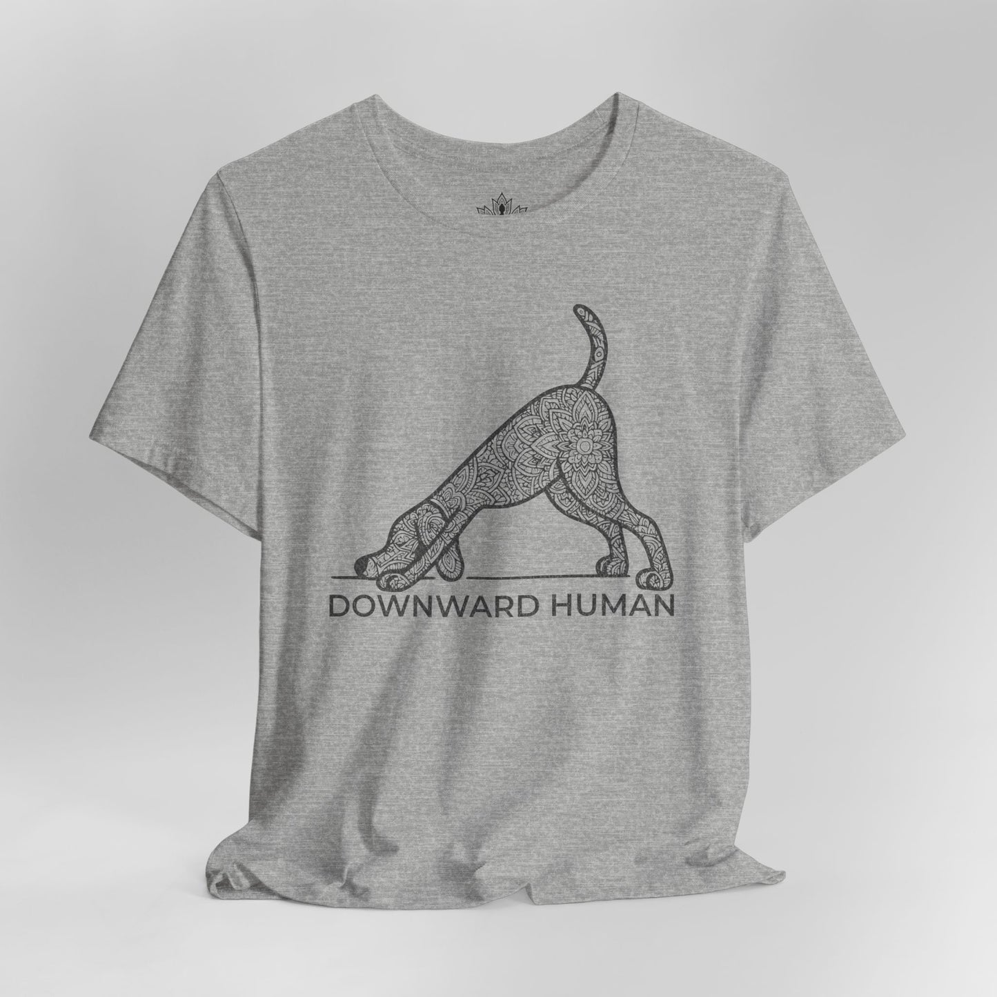 Downward Human – Mandala Dog Yoga Tee