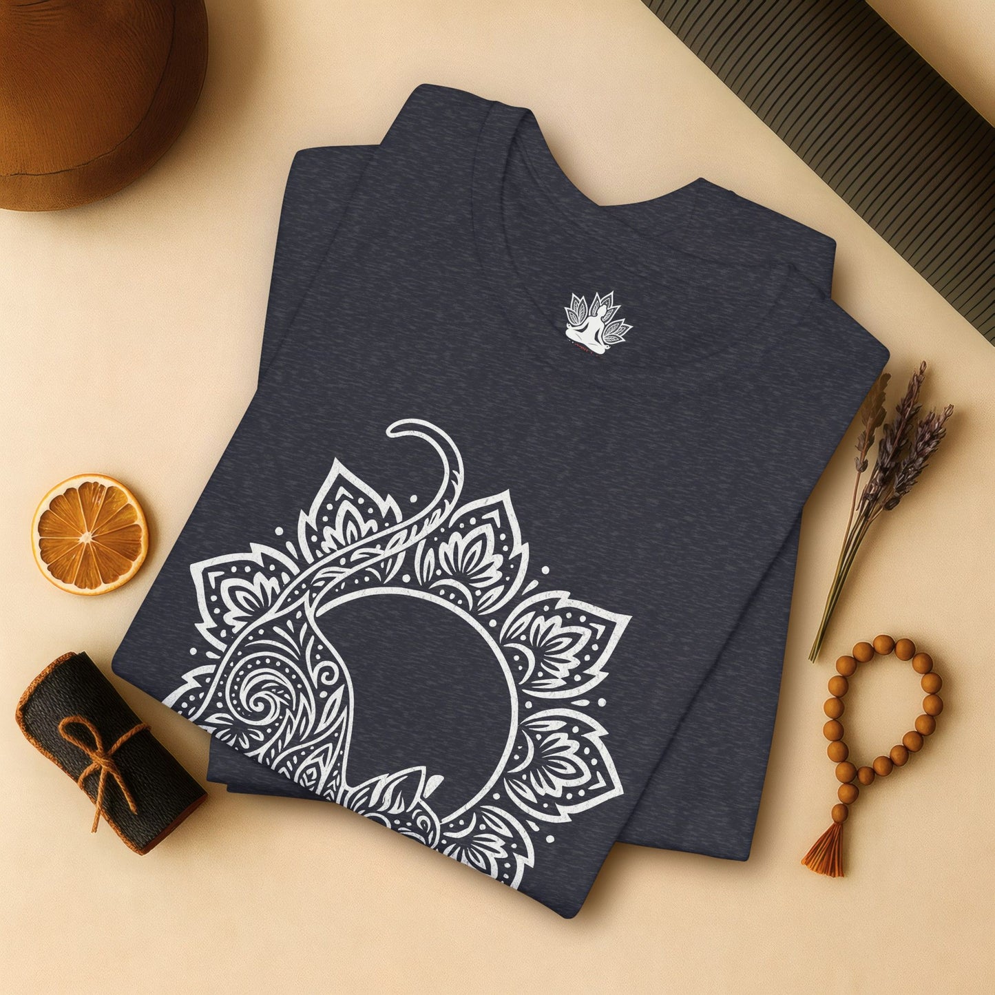 Cat & Mandala - Spiritual Boho Tee