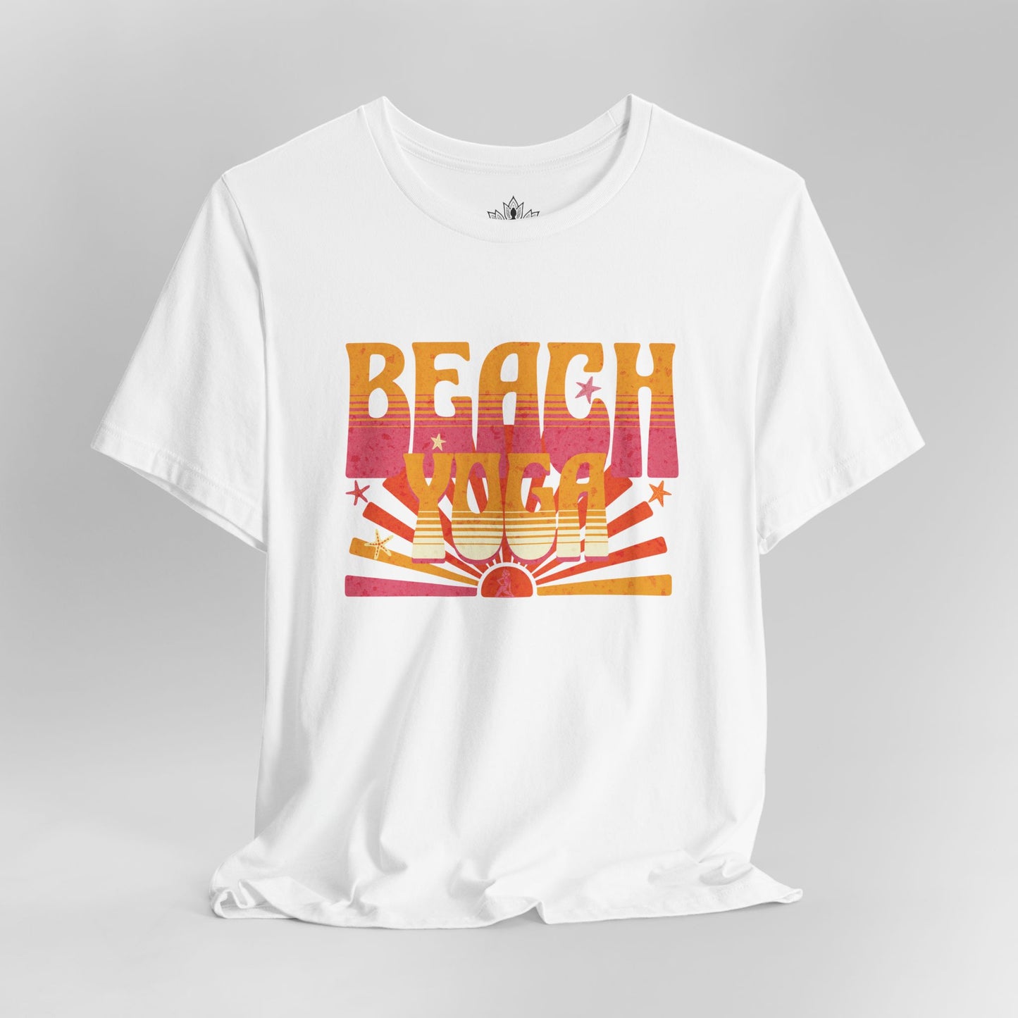 Beach Sunrise – Retro Yoga Summer Tee