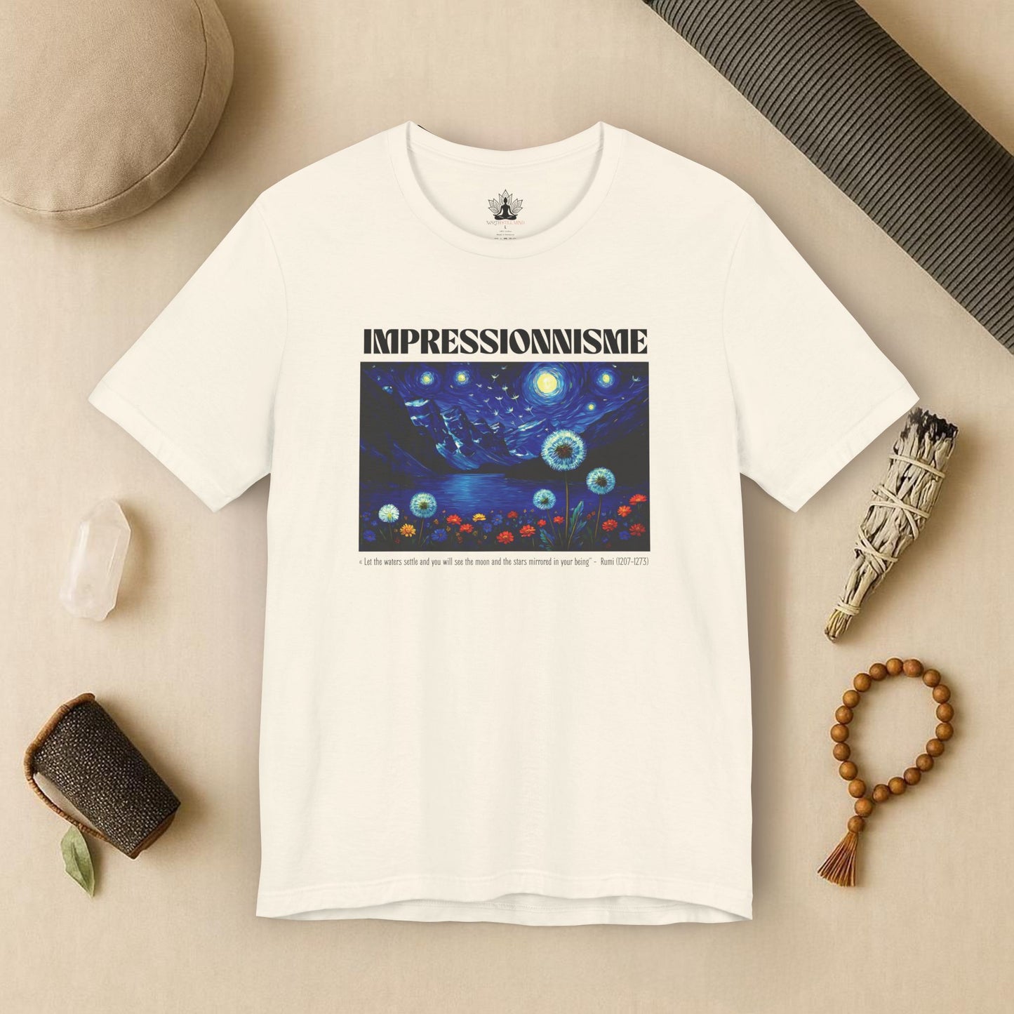 Lake Louise Moon & Mountains – Van Gogh Inspired Tee