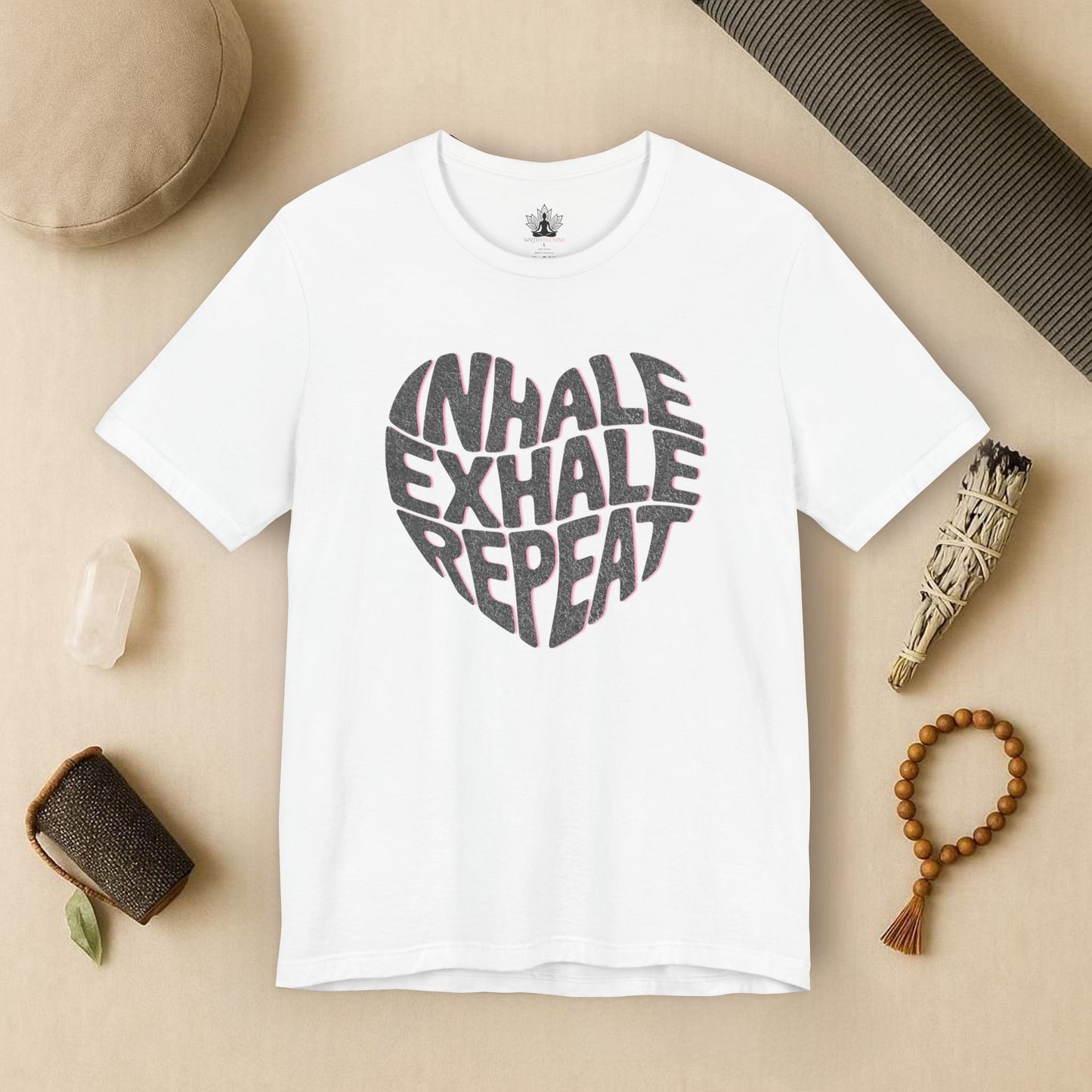 Inhale Exhale Repeat – Mindful Heart Tee