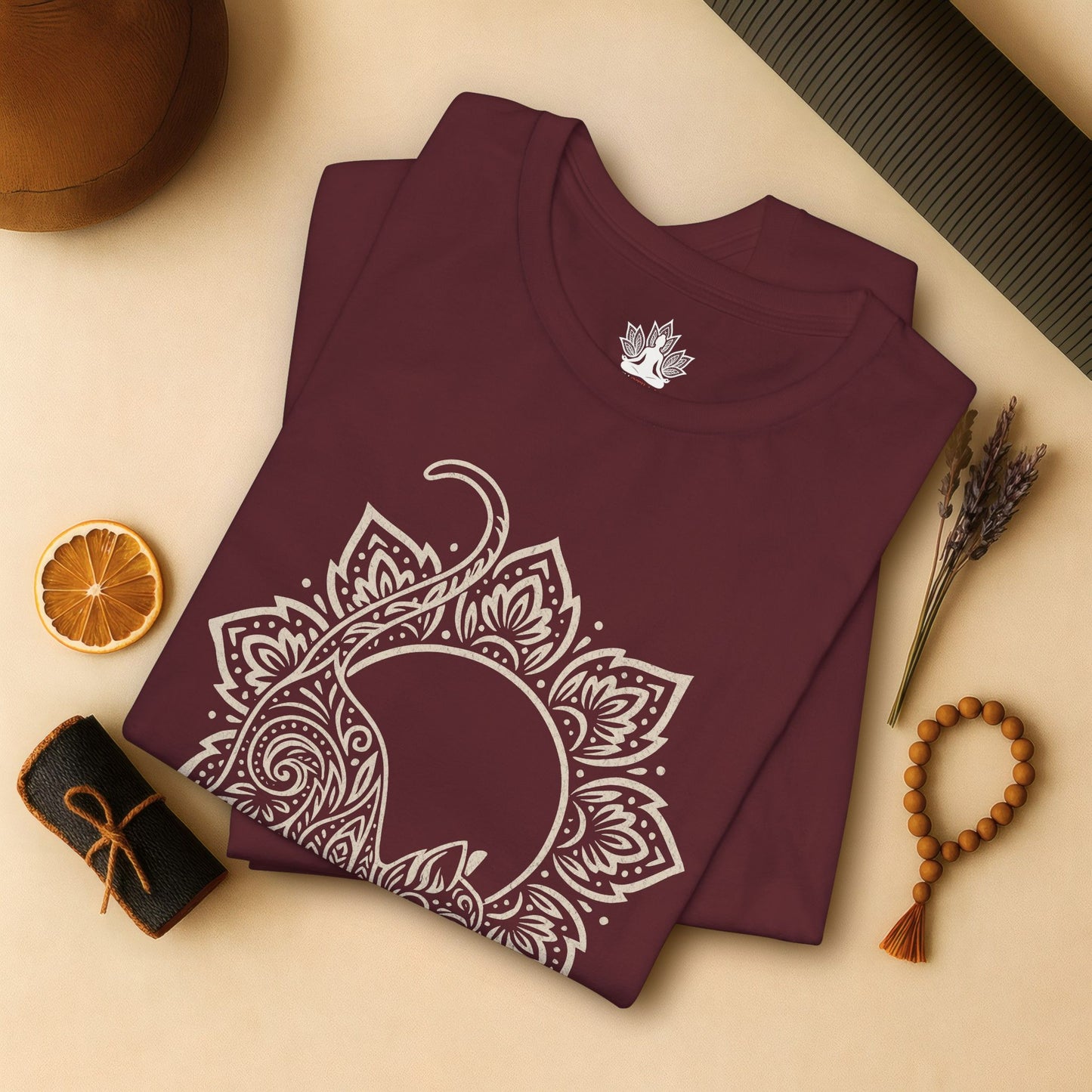 Cat & Mandala - Spiritual Boho Tee