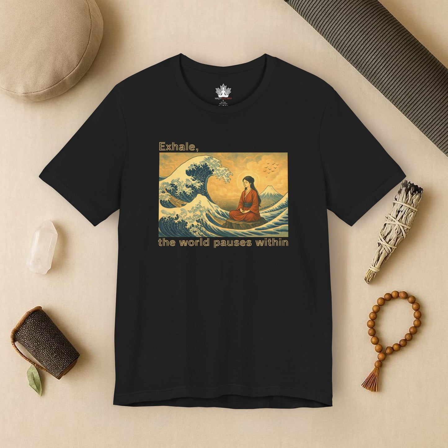 Exhale – Mindful Japanese Wave Tee