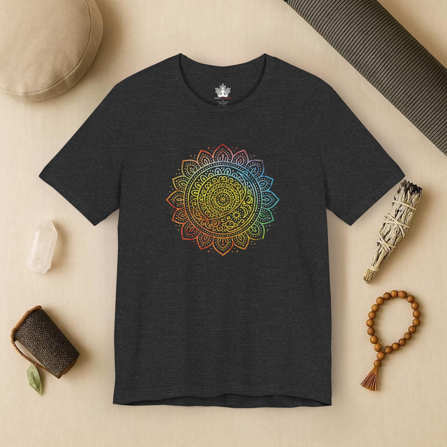 Pride Mandala – Rainbow Balance Tee